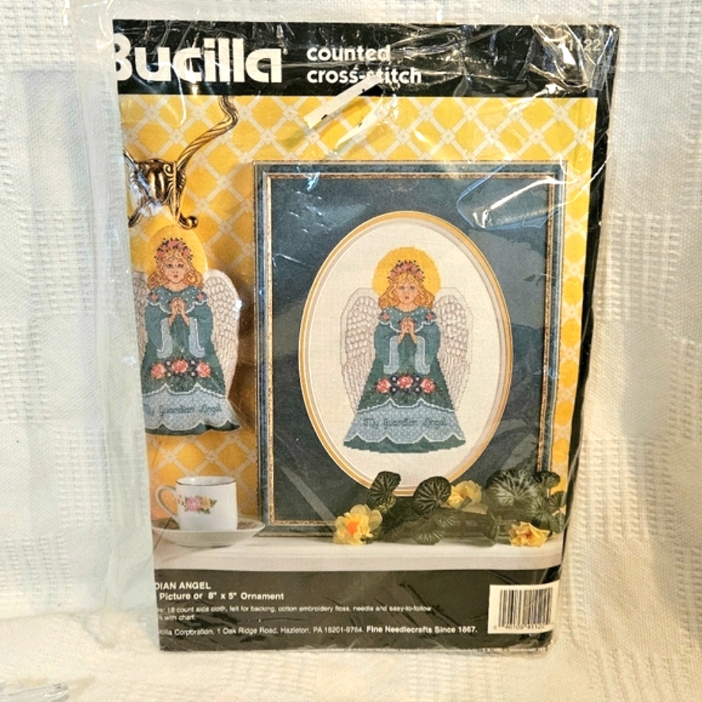 Bucilla Counted Cross Stitch Guardian Angel